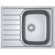 Franke Мийка кухонна Spark, нерж.сталь, прямокутник, з крилом, 635х500х160мм, чаша - 1, накладна, SKL 611-63, нерж декор (101.0598.808)