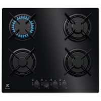 Electrolux Hob gas on glass, 60cm, black (EGT6242NVK)