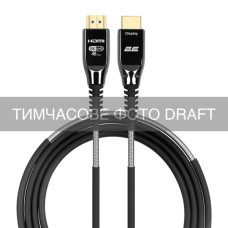 Кабель мультимедійний HDMI M to HDMI M 10.0m V2.1 8K60Hz 48Gbps Optical black 2E (2EW-1146-10M)