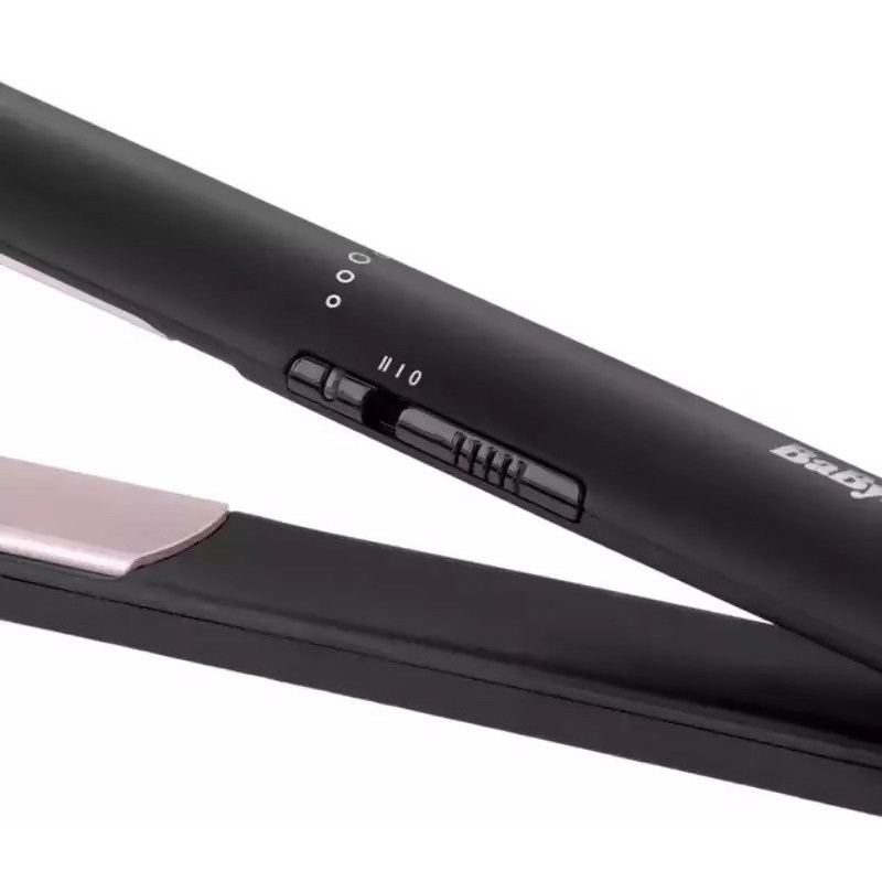 BaByliss Hair straightener, 41V, temp. modes-2, 200 - 230С, ceramics, black (ST241E)