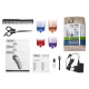 Moser Hair clipper WAHL Wahl Lithium Ion Pro for pets, network+battery, nozzles-4, case, scissors, comb included., grey (09766-016)