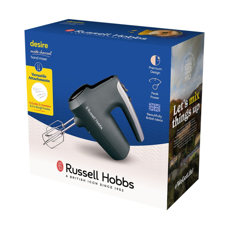 Russell Hobbs manual Desire Matte Charcoal, 185W, black-grey (27151-56)