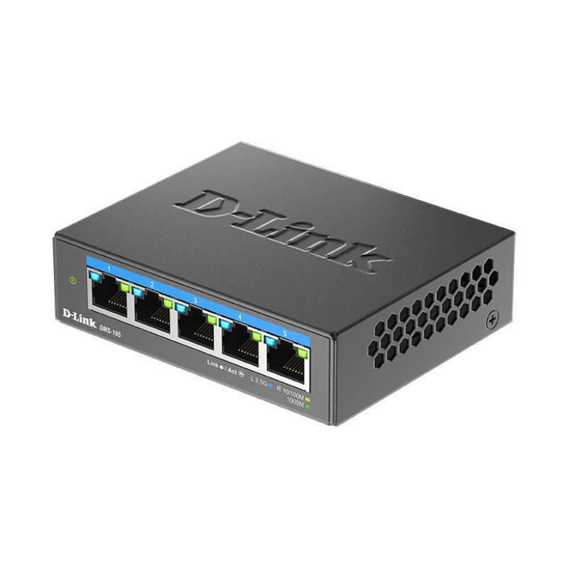 D-Link Коммутатор DMS-105 5x2.5GE, Неуправлямый