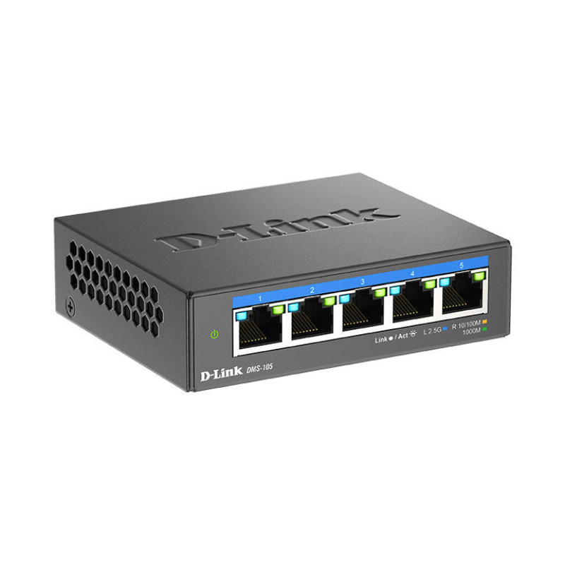 D-Link Коммутатор DMS-105 5x2.5GE, Неуправлямый