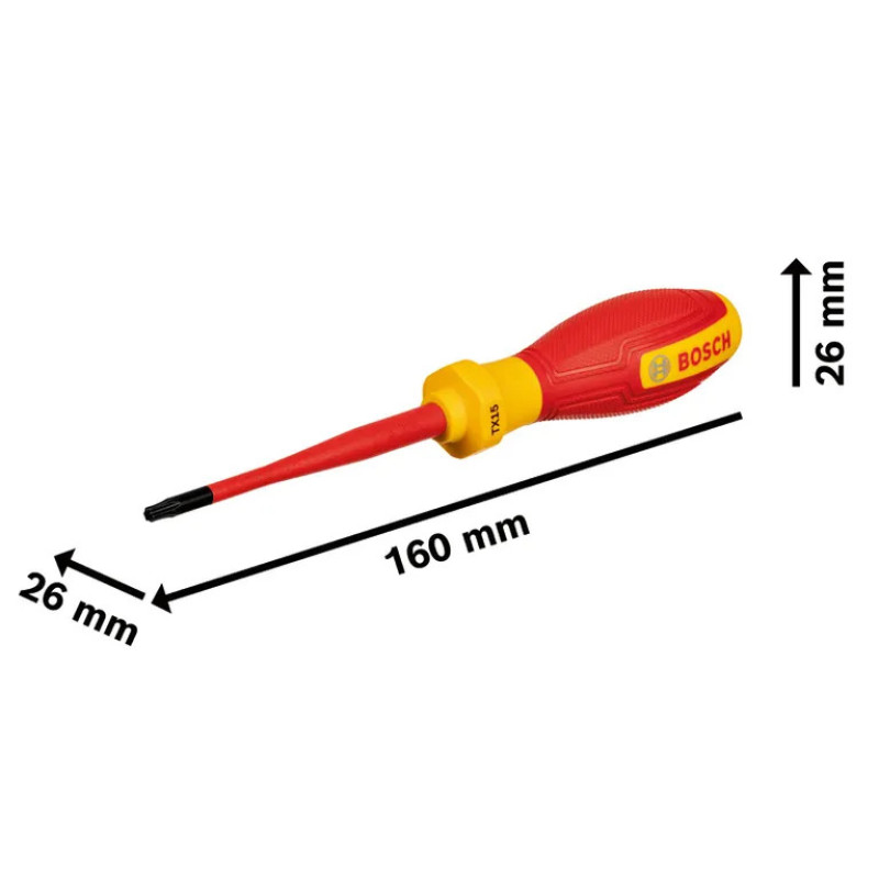 Bosch Screwdriver Professional, TX15x75 мм, VDE (1.600.A02.NC6)