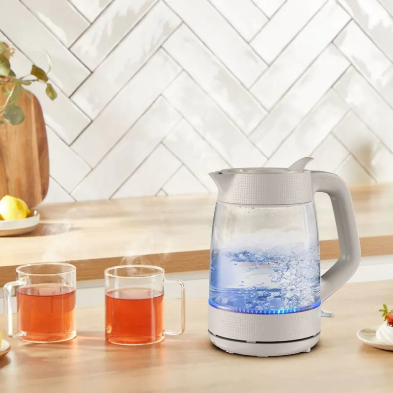 Tefal Electric kettle Tefal Morning Glass Kettle, 1.7L, glass, biege (KO2G0BE0)