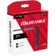 HyperX coiled cable USB-A - USB-C, 1.37m Grey/Black (6J679AA)