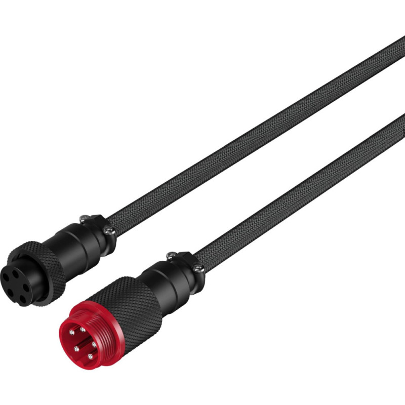 HyperX coiled cable USB-A - USB-C, 1.37m Grey/Black (6J679AA)