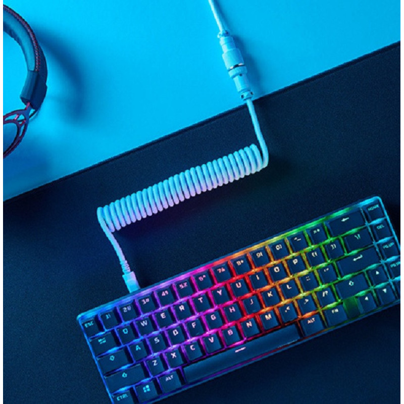HyperX coiled cable USB-A - USB-C, 1.37m Grey/Black (6J679AA)