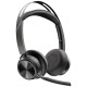 Poly Voyager Focus 2 Stereo On-ear computer headset, USB-A, Bluetooth, omnidirectional, ANC, Acoustic fence, black (76U46AA)