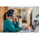 Poly Voyager Focus 2 Stereo On-ear computer headset, USB-A, Bluetooth, omnidirectional, ANC, Acoustic fence, black (76U46AA)