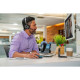 Poly Voyager Focus 2 Stereo On-ear computer headset, USB-A, Bluetooth, omnidirectional, ANC, Acoustic fence, black (76U46AA)