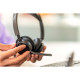 Poly Voyager Focus 2 Stereo On-ear computer headset, USB-A, Bluetooth, omnidirectional, ANC, Acoustic fence, black (76U46AA)