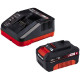 Einhell Газонокосарка акумуляторна GE-CM 18/30 Li PXC 18В 1x3А·год 30см 25л 8.56кг (3413155)