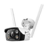 TP-Link IP Camera VIGI-C340-W-4, PoE, 4MP, 4 mm, Wi-Fi, H265+, IP66, Bullet, color night vision, outdoor (VIGI-C340-W4)
