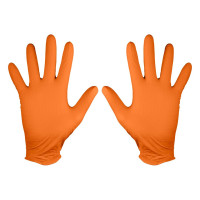 Neo Tools work/medical gloves, perforated nitrile, size XL, 50 pcs., orange (97-690-XL)