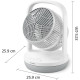 Philips Column fan Philips Series 2000, 22см, 28Вт, timer, white (CX2050/00)