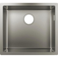 Hansgrohe kitchen sink st.steel, rectang., no drainboard, 500x450x185mm, bowl - 1, over/under-mounted, inox (43426801)