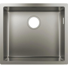 Hansgrohe kitchen sink st.steel, rectang., no drainboard, 500x450x185mm, bowl - 1, over/under-mounted, inox (43426801)