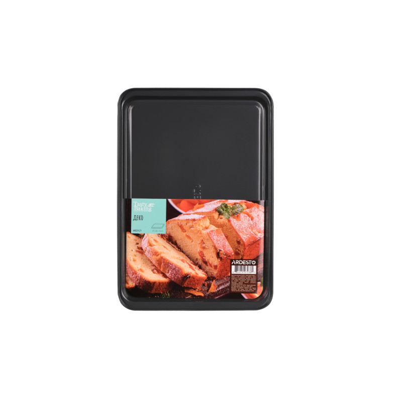 ARDESTO Oven tray Tasty baking, 37x26x1.6cm, carbon steel, gray-blue