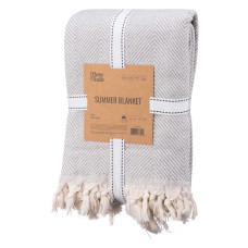 ARDESTO Summer blanket 210х230cm, 100% cotton, grey (ART0922SG)