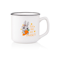 ARDESTO Mug Cute rabbit, 320 ml, new bone china (AR3460)