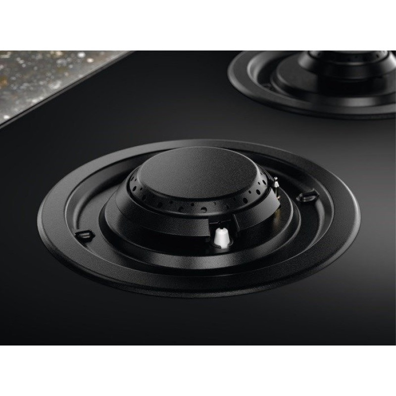 Electrolux Варочная поверхность комбинированная (2 газ + 2 инд), 60см, расширенная зона, чугун, черный (KDI641723K)