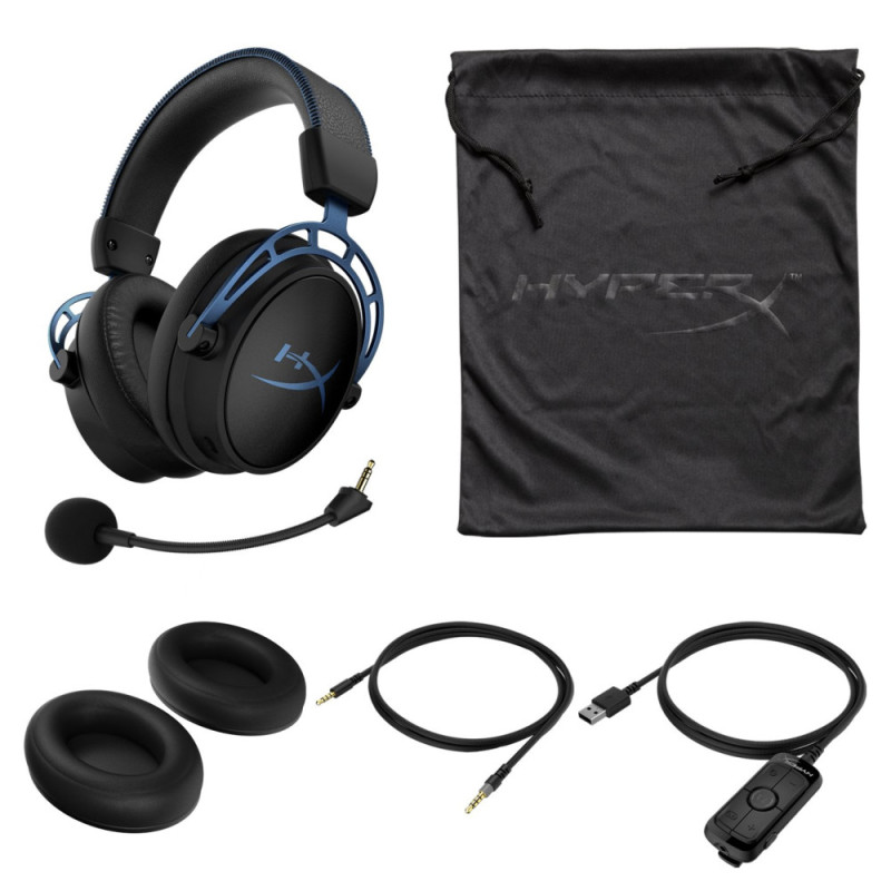 HyperX Гарнитура игровая Cloud Alpha S 3.5mm/USB, Black/Blue (4P5L3AA)