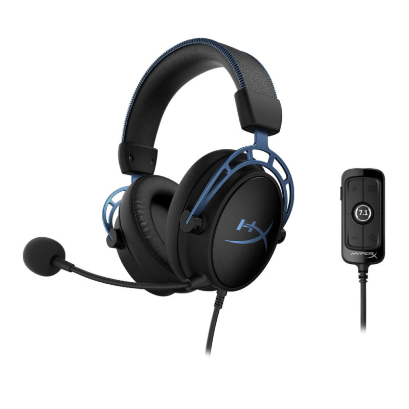 HyperX Гарнитура игровая Cloud Alpha S 3.5mm/USB, Black/Blue (4P5L3AA)