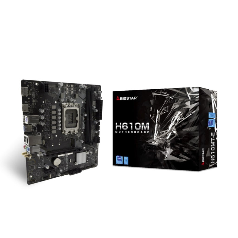 Biostar Motherboard H610MT-E s1700 H610 2xDDR4 M.2 HDMI DP mATX