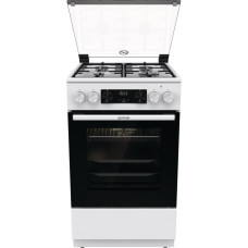 Gorenje Плита комби, 70л, 50x60см, дисплей, IconLed,эмалированные, белый (GK5C62WH)