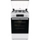 Gorenje Плита комби, 70л, 50x60см, дисплей, IconLed,эмалированные, белый (GK5C62WH)