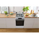 Gorenje Плита комби, 70л, 50x60см, дисплей, IconLed,эмалированные, белый (GK5C62WH)