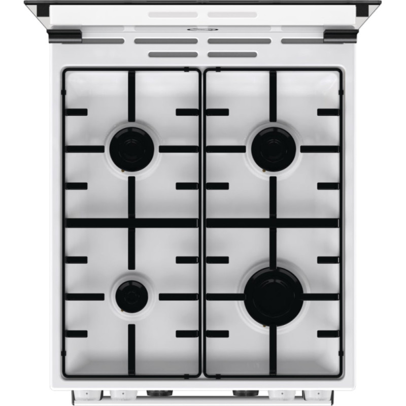 Gorenje Плита комби, 70л, 50x60см, дисплей, IconLed,эмалированные, белый (GK5C62WH)