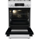 Gorenje Плита комби, 70л, 50x60см, дисплей, IconLed,эмалированные, белый (GK5C62WH)