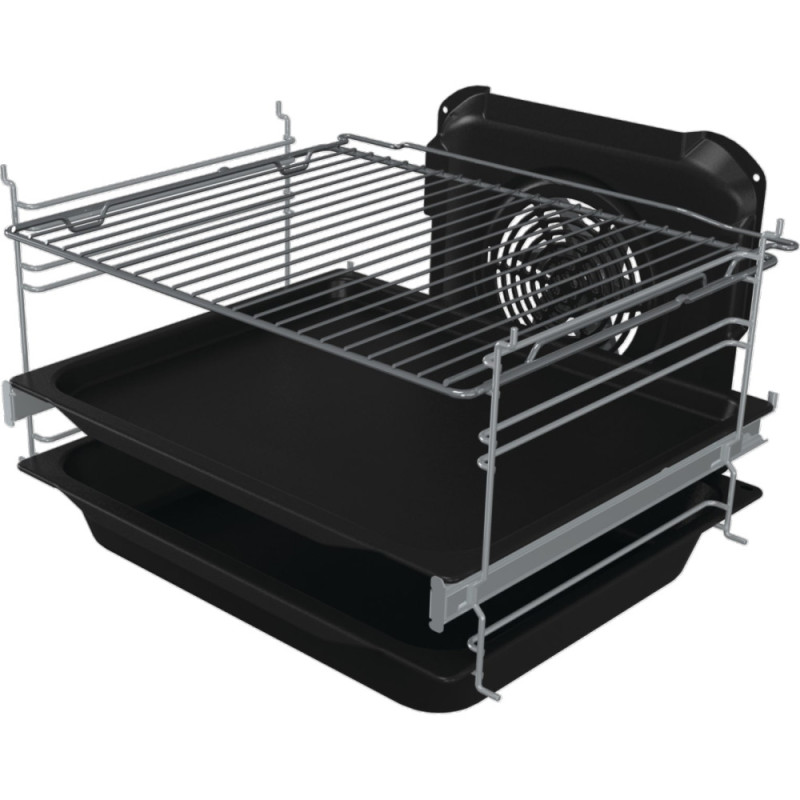 Gorenje Плита комби, 70л, 50x60см, дисплей, IconLed,эмалированные, белый (GK5C62WH)
