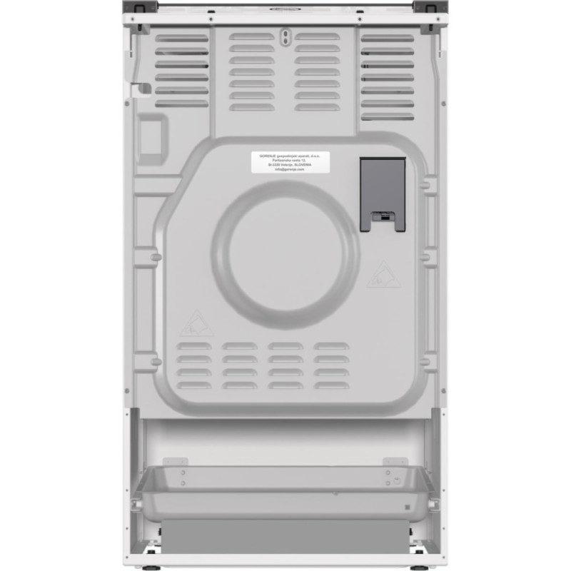 Gorenje Плита комби, 70л, 50x60см, дисплей, IconLed,эмалированные, белый (GK5C62WH)