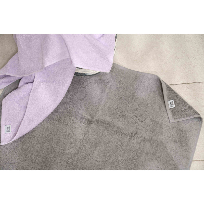 ARDESTO Terry towel for feet Benefit, 50х70cm, 100% cotton, grey (ART2457SG)