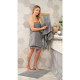 ARDESTO Terry towel for feet Benefit, 50х70cm, 100% cotton, grey (ART2457SG)