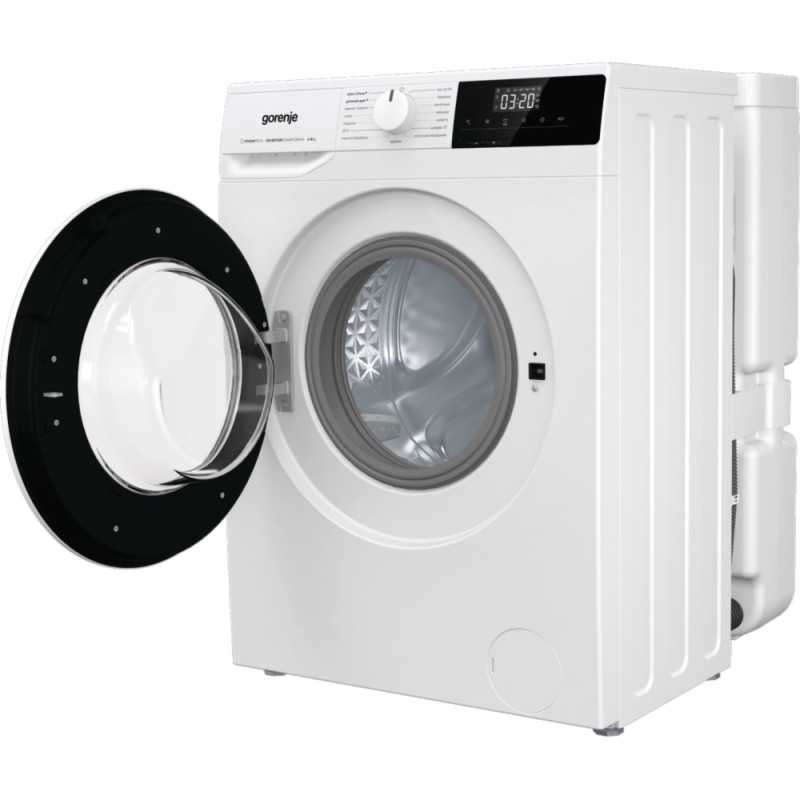 Gorenje Пральна машина фронтальна, з баком, 6кг, 1000, A+, 60см, дисплей, пар, інвертор, білий (WNHPI60SCSIR)