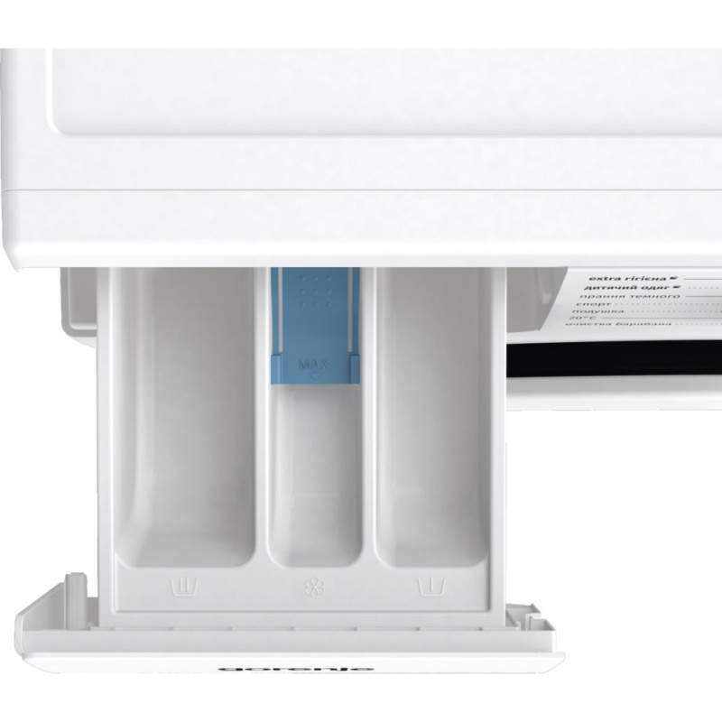 Gorenje Пральна машина фронтальна, з баком, 6кг, 1000, A+, 60см, дисплей, пар, інвертор, білий (WNHPI60SCSIR)