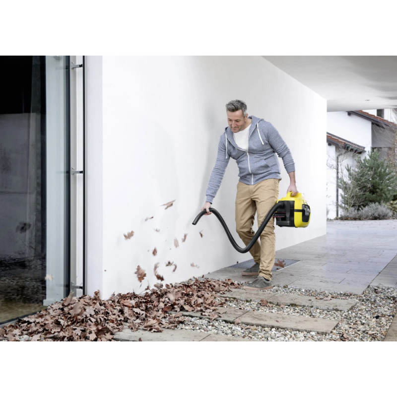 Karcher Пылесос хозяйственный WD 1 Compact Battery, 18В, 7л, 1.2м, 3.14 кг, SOLO (1.198-300.0)