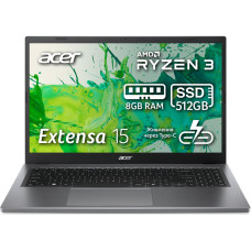 Acer Ноутбук Extensa EX215-24 15.6" FHD IPS, AMD R3-7320U, 16GB, F512GB, UMA, Lin, сірий (NX.EJ5EU.002)