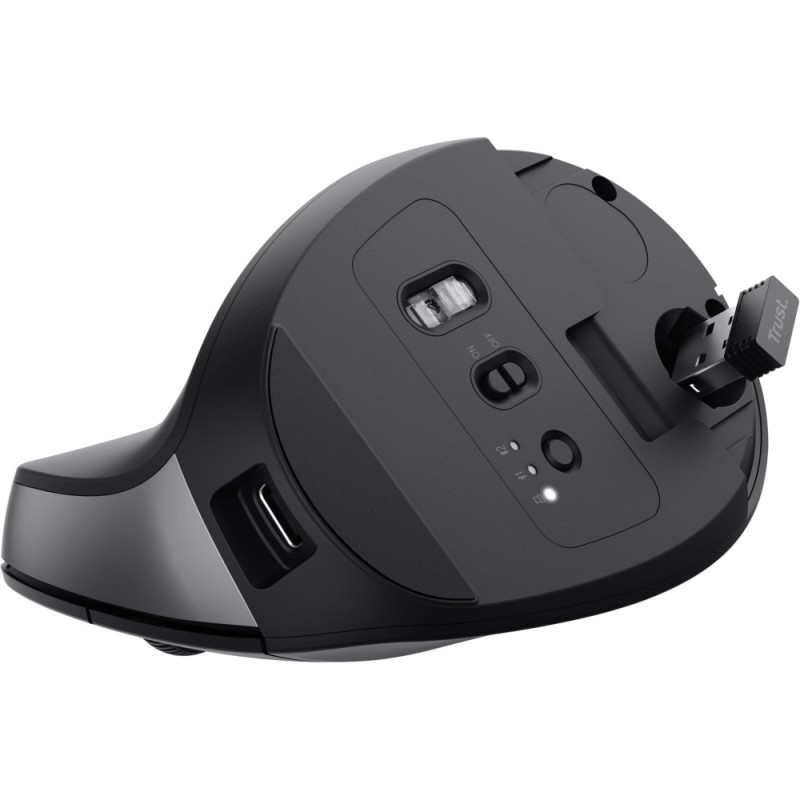 Trust Mouse Bayo 2 Ergonomic, BT/WL/USB-A, black (25146_TRUST)