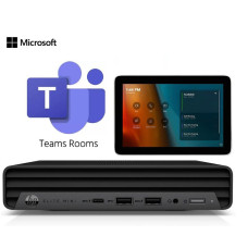 Poly Microsoft Teams Rooms Base Kit Conferencing System HP Mini PC_GC8_Cat5e Extender, Intel i7-12700T, 16GB, F256GB, Wi-Fi 6E, BT 5.3, Win11IoT, Black (9J691AA)