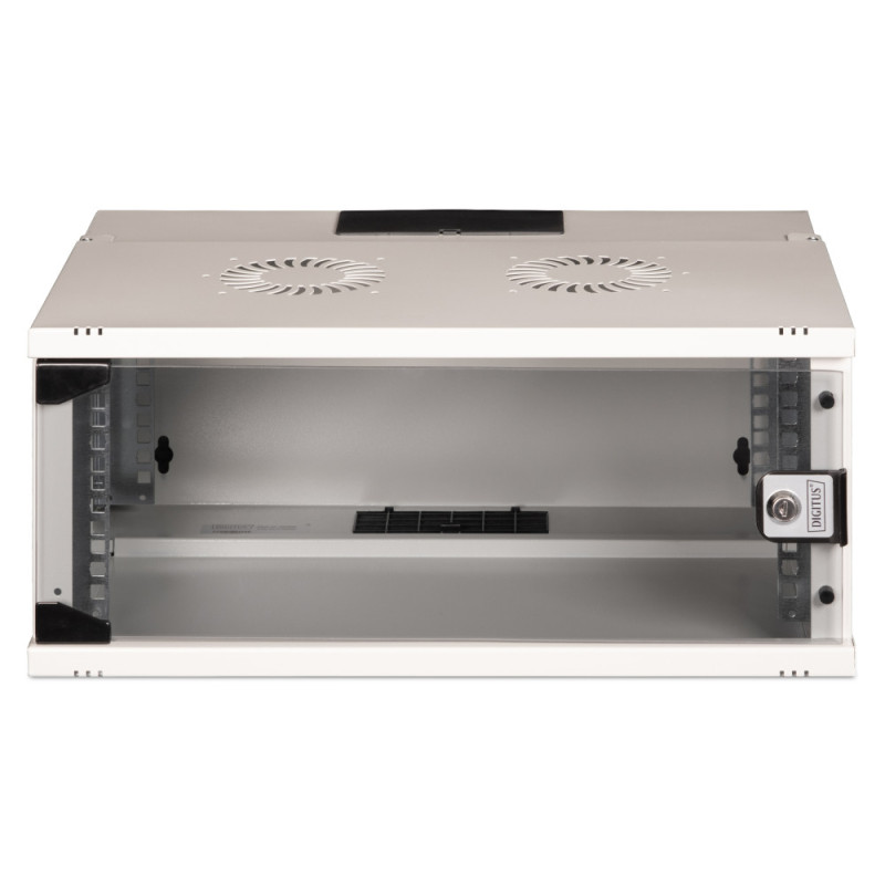 Digitus Шафа DIGITUS 19", 4U, SOHO PRO, скляні двері, 540x400 мм, 60кг максимально, сіра (DN-49200)