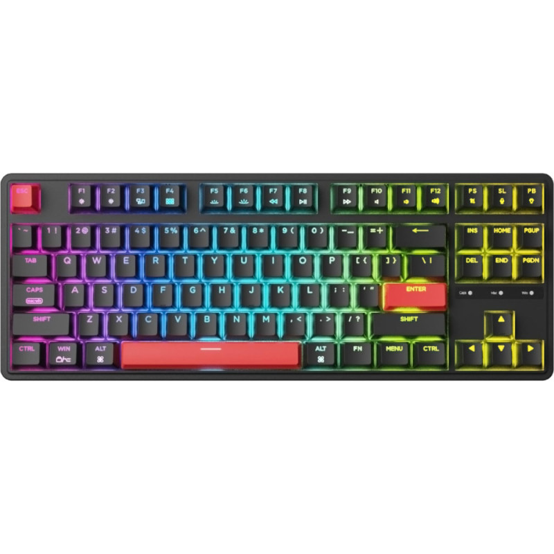 Keychron Клавіатура механічна C3 Pro 87Key, K pro Red, USB-A, QMK, Hot-swap, EN/UKR, RGB, чорний (C3PH1_KEYCHRON)