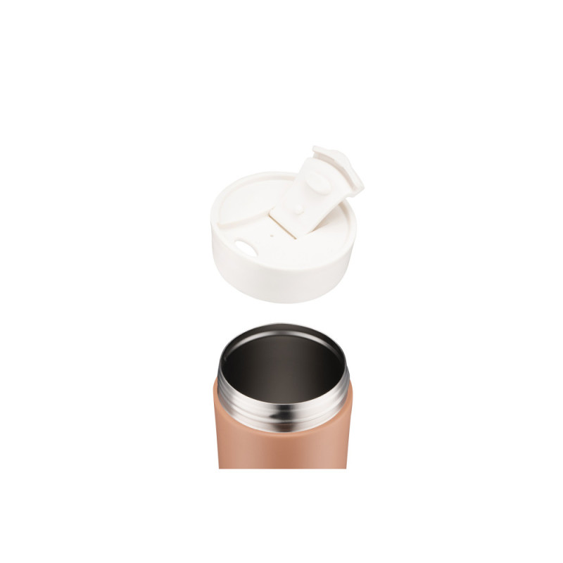 ARDESTO Travel mug Viaggio 400 ml, stainless steel, terracotta (AR2640TR)