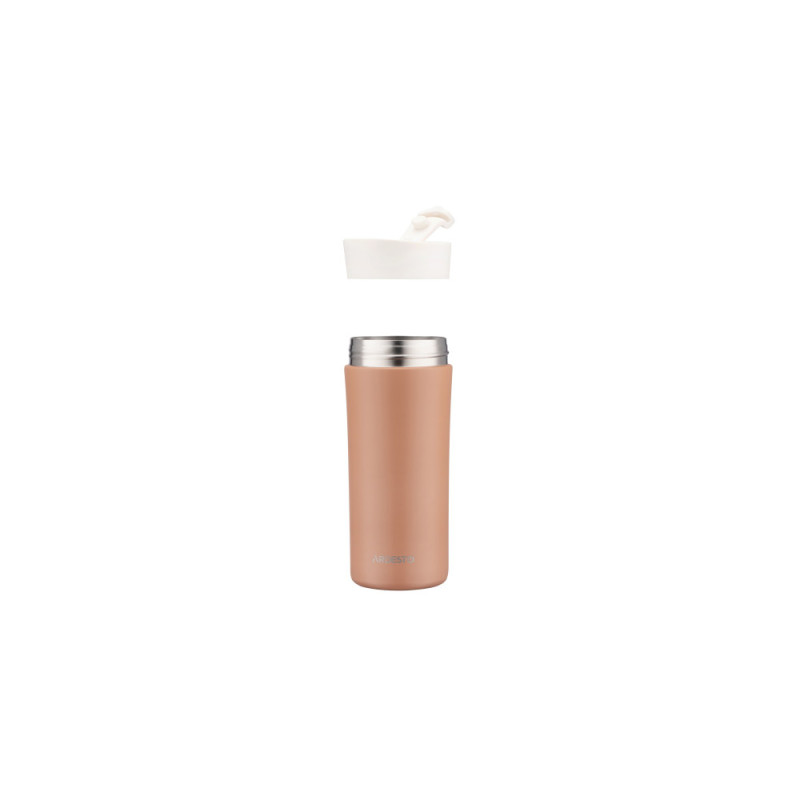 ARDESTO Travel mug Viaggio 400 ml, stainless steel, terracotta (AR2640TR)