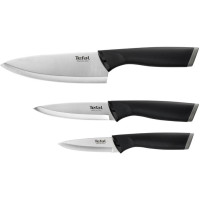 Tefal Набір ножів Comfort, 3 шт, нержавіюча сталь, пластик, чорний (K221S375)